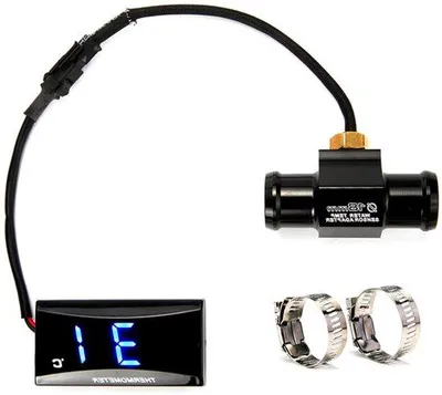 Image de Thermomètre numérique avec adaptateur pour la surveillance du moteur, noir, 22 mm