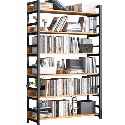 Produktbild von Hoher Bücherregal Schrank Loft Metallrahmen Industrieller Stil
