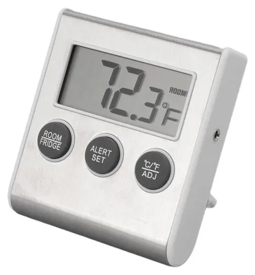 Obrázek produktu pro Digitální teploměr do chladničky Funkce alarmu s pamětí Malý teploměr do mrazničky s magnetem pro laboratoř Bílá