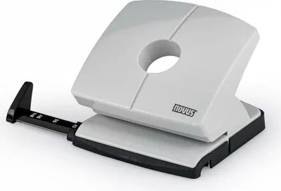 Produktbild von Novus Bürolocher B 220, bis 20 Blatt grau, mit Anschlagschiene