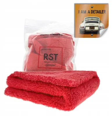 Produktbild von chemicalworkz Edgeless Soft Touch Tuch Rot 500gsm 40x40cm