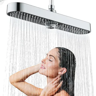 Produktbild von Duschkopf Regendusche 19 Zoll Kopfbrause 3 Duschmodi Chrom ABS
