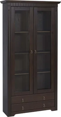 Produktbild von Regalwand kolonial Vitrinenschrank Kiefer 418 cm Cordoba
