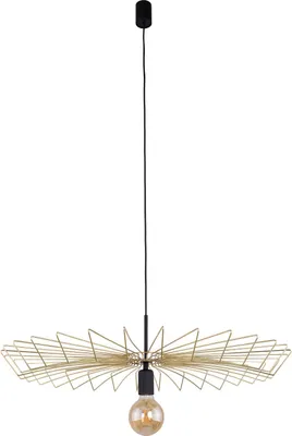 Produktbild von Pendelleuchte Metall Ø 78,5 cm in Gold für E27 Hängeleuchte Esszimmer Hängelampe Wohnzimmer