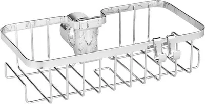 Produktbild von Famanu Duschcaddy quadratisch - verchromter Edelstahl, montagefrei