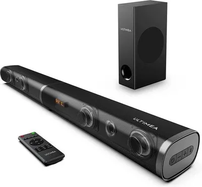 Zdjęcie produktu dla Czarny soundbar 2.1 z subwooferem i Bluetooth