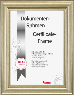 Produktbild von Hama Lobby gold          21x29,7 Kunststoff DIN A4         175805