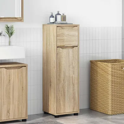 Immagine prodotto di Maison Exclusive - Mobile da bagno in rovere Sonoma 30,5 x 30 x 101 cm Materiale ligneo