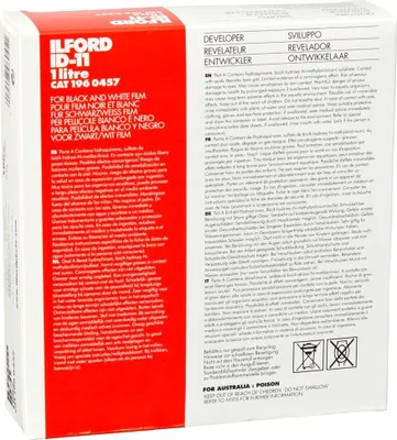 Image de Ilford ID 11 - Poudre de développement pour film photographique (1 litre)