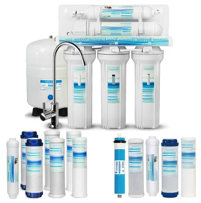Produktbild von Umkehrosmose-Wasserfilter – RO-Filtersystem – Trinkwasserfilter – Wasserreiniger – Küchenwasserfilter
