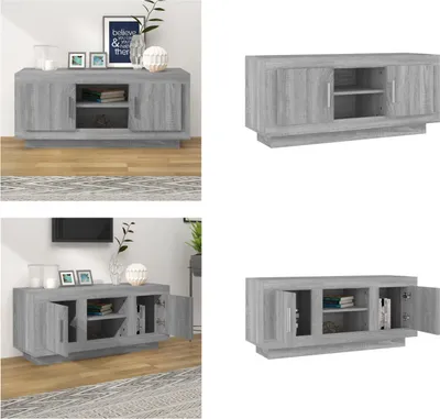Produktbild von vidaXL TV Schrank Grau Sonoma 102x35x45 cm Holzwerkstoff - TV-Schrank - TV-Schränke - Lowboard - Schrank