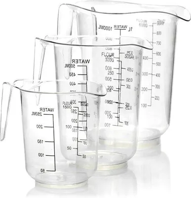 Obrázek produktu pro Odměrky s digitální váhou 1000 ml, 500 ml, 250 ml