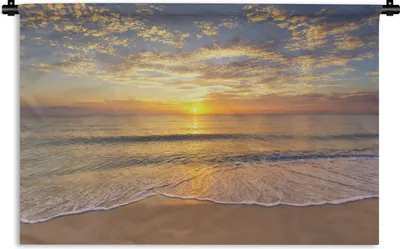 Produktbild von MuchoWow® Wandteppich Wandbehang Strand - Farben - Sonne 60x40 cm Tapisserie Dekoration Wandtuch - Wanddekorationen