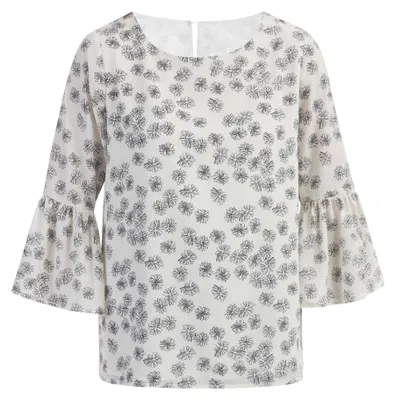 Image de Chemisier ALBEE pour femme - blanc cassé et noir, taille L