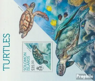 Produktbild von Briefmarken Salomoninseln 2013 Mi Block 213 (kompl. Ausg.) postfrisch Schildkröten
