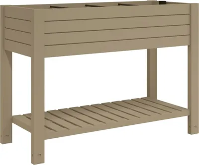 Zdjęcie produktu dla vidaXL Podwyższone łóżko jasnobrązowe 110x45x79 cm Polipropylen