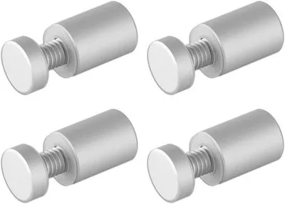 Produktbild von Aluminium Schilderhalter - 4 Stück - Silber