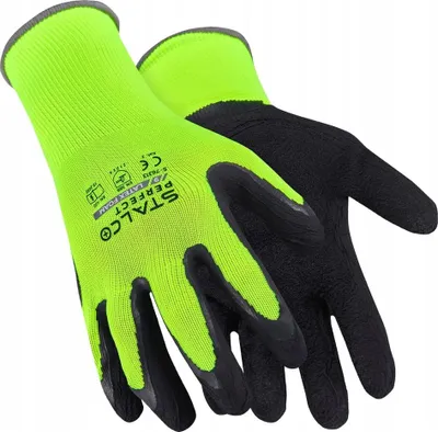 Produktbild von STALCO Polyesterhandschuhe S-Latexschaum 9 S-76313