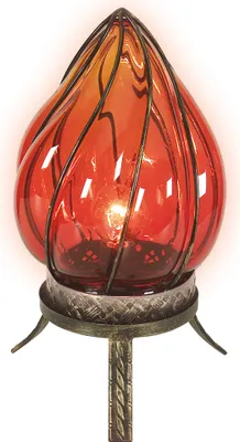 Zdjęcie produktu dla Näve Leuchten Lampa stołowa ORIENT z E14 Lampa stołowa ORIENT z E14 Lampy stołowe - Szklana lampa stołowa "ORIENT", lampa stołowa wykonana z metalu i szkła w kolorze niebieskim, wysokość 32 cm, Ø 17 cm, gniazdo E14