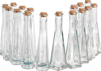 Produktbild von VBS XXL Glasflaschen Geolini 16 Stück 70ml