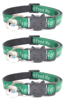 Produktbild von Sicherer Katzenhalsband mit Glöckchen und Schnellverschluss – Packung mit 3 Stück