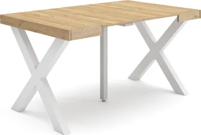 Immagine prodotto di TAPA Consolle allungabile, 140x90x73cm, Per 6 persone, Gambe in legno, Rovere
