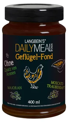 Zdjęcie produktu dla Langbeins Daily Meal Fonds Wywar drobiowy do sosów i zup 400 ml