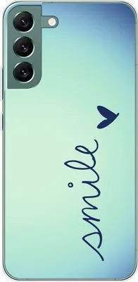 Produktbild von König Design Hülle kompatibel mit Samsung Galaxy S22 Plus 5G Kunststoff Soft Handyhülle - Handy Case Smile Blau