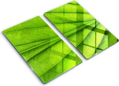 Produktbild von Abdeckung Glas - Küchenabdeckung - 2x30x52 cm - Abdeckplatte -Naturaderblatt