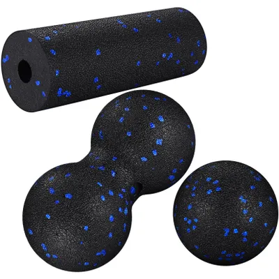 Image de 3 rouleaux de fascia et balles de massage pour le massage musculaire et l'entraînement des fascias