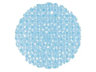 Zdjęcie produktu dla Spirella 7610583096821, Mata antypoślizgowa do kąpieli, Dorośli, Niebieski, PCW, 570 mm, 570 mm
