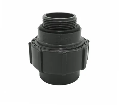 Produktbild von HAF PVC Flexfit Übergangsverschraubung mit 50mm x 1 1/2" | Klemmkupplung x Außengewinde | Klemmverbinder aus PVC | PN4 für Verbindung von Flexschlauch
