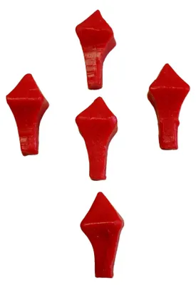 Produktbild von Osternägel für Osterkerze aus Wachs Rot 42/12 mm, 5 Stück