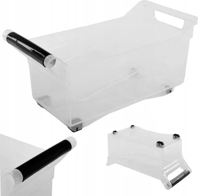 Produktbild von KADAX System Organizer Container auf Rollen für 10L Kleiderschrank mit Griffen