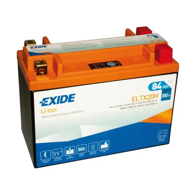 Immagine prodotto di Batteria al litio Exide ELTX20H per moto 12 V 7 Ah 380 A