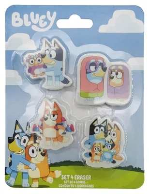 Obrázok produktu pre Sada 4 gumičiek-Bluey