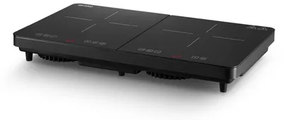 Immagine prodotto di TZS First Austria - Piastra a induzione doppia da 3500 W - 10 livelli di temperatura - Protezione dal surriscaldamento, blocco bambini e timer