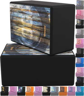 Produktbild von RDX Yoga-Block, rutschfester, hochdichter EVA-Schaum, griffige Oberfläche für Stabilitäts- und Krafttraining (23 x 15 x 9,8 cm)