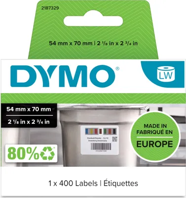Produktbild von DYMO Etiketten Warenrotation 70x54mm 400 Etiketten,f.LabelWriter,weiß