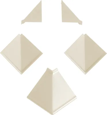 Produktbild von Kaindl Wandanschlusssystem Zubehörset 16 x 7 x 2 cm champagner