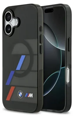 Zdjęcie produktu dla Etui BMW M IML Metal Buttons MagSafe do iPhone 17 czarny