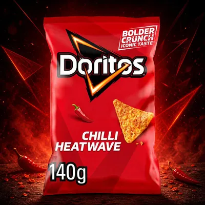 Productafbeelding van Doritos Chilli Heatwave, 140 gram (Verenigd Koninkrijk)