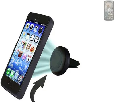 Produktbild von K-S-Trade kompatibel mit Unihertz Jelly Max Auto Handy Halterung KFZ Halter Lüftungsgitterhalterung Air Vent mount Smartphone Halter