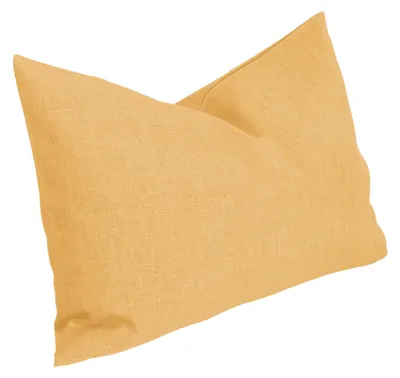 Produktbild von Kissenbezug 30x50 cm gelb Struktur Leinenoptik Kissenhülle für Dekokissen