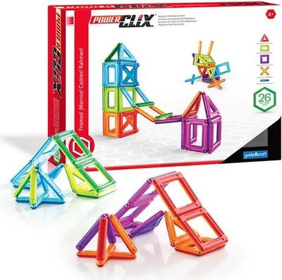 Obrázek produktu pro Magnetická stavebnice - sada rámečků PowerClix (26 ks)