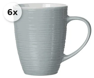 Produktbild von Becher 310ml 6er Set Suomi grau-blau