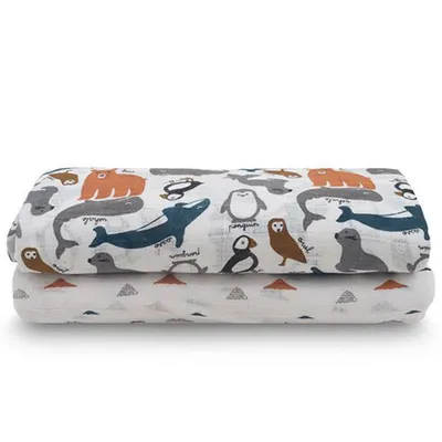 Produktbild von Jollein Mulltücher Hydrophil 2 Stk. Polar 115x115 cm Mehrfarbig