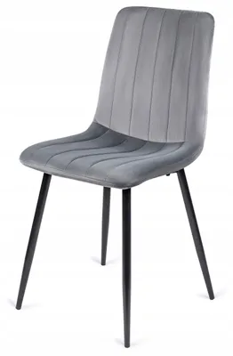 Immagine prodotto di Ekspand | Sedia da pranzo LR-2023 - Grigio chiaro - Velluto di alta qualità - Design moderno - Confortevole - Sedia