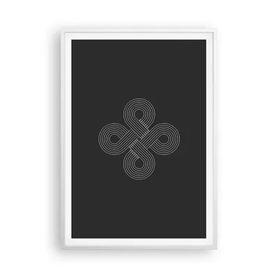 Produktbild von Gerahmtes Poster - Weißer Rahmen - Symbol Schleife Unendlichkeit - 70x100 cm - Wand Bild - Wanddeko - Wandbilder - Kunstposter - Wandposter - Bilderrahmen - Bilder - Kunstdruck - P2WPA70x100-4931