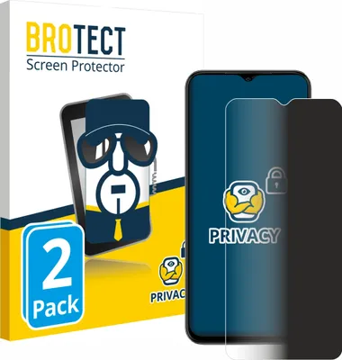 Produktbild von 2x BROTECT Sichtschutzfolie für Ulefone Note 14 Anti-Spy Privacy Sichtschutz Blickschutz Folie Blaulicht-Schutz